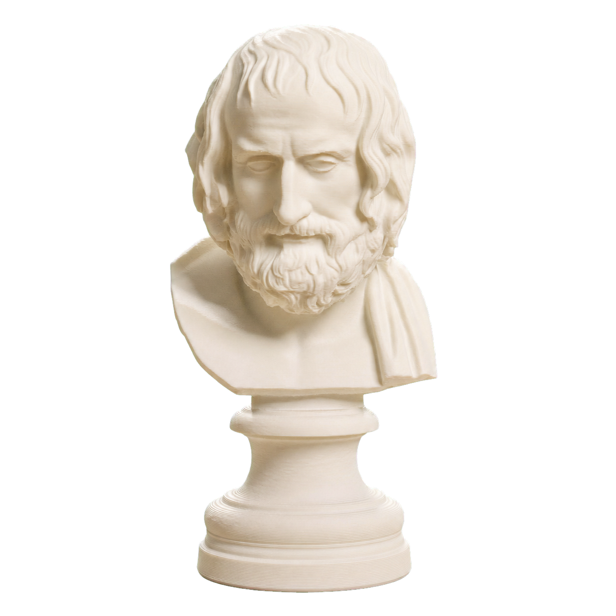 Portrait of Euripedes Farnese type Ivory White collectible bust