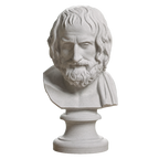 Portrait of Euripedes Farnese type Marble Stone collectible bust