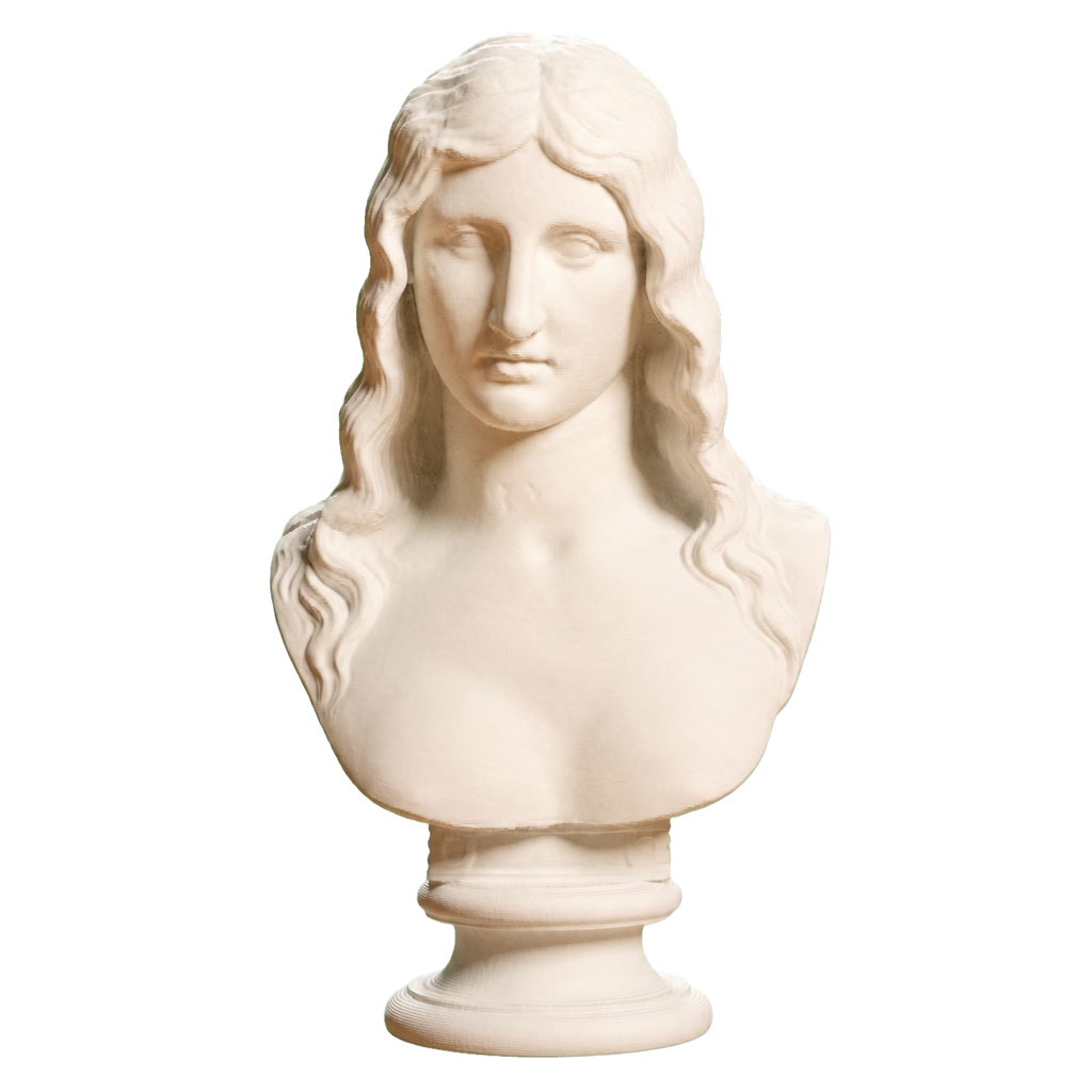 Bust of a Barbarian Woman Ivory White collectible bust