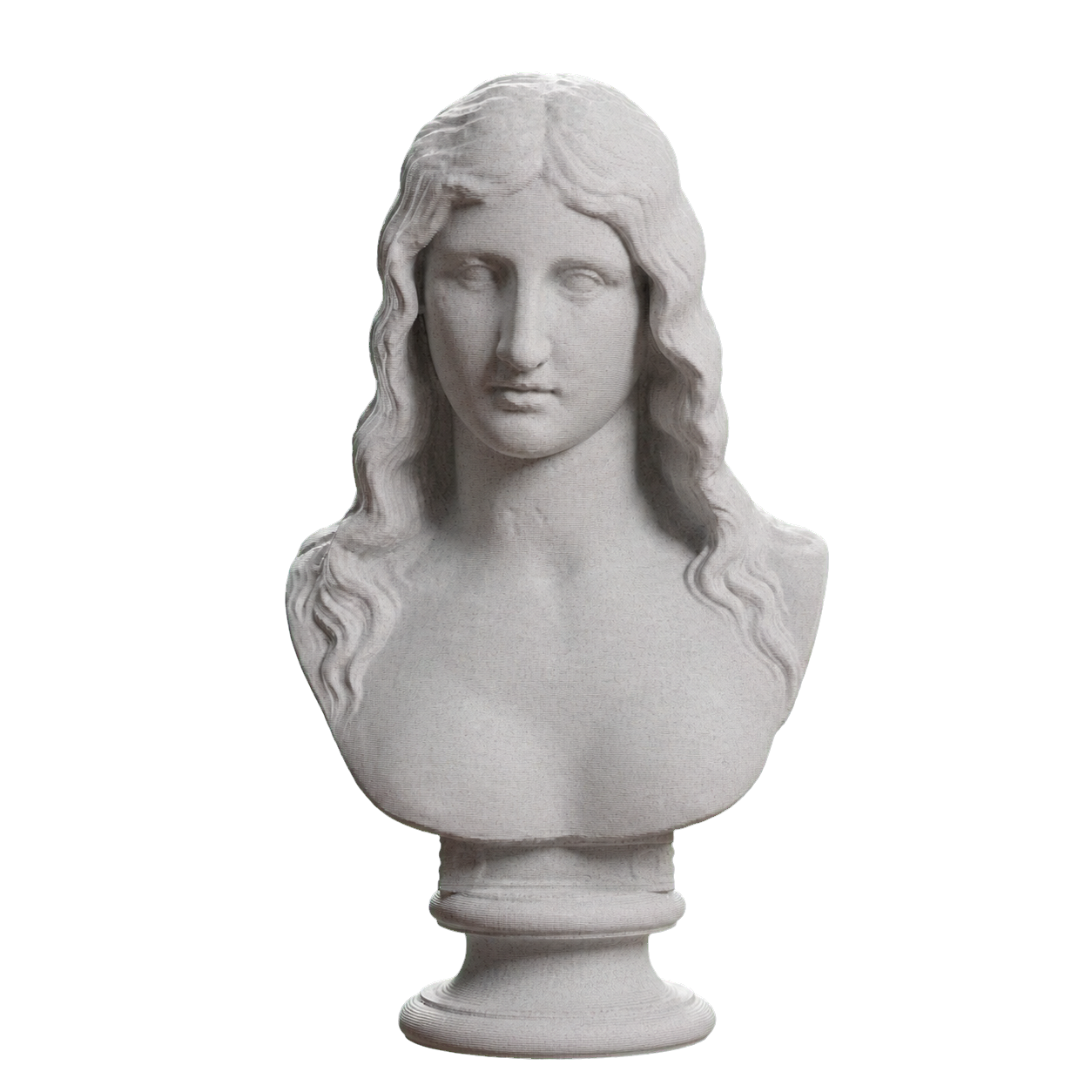 Bust of a Barbarian Woman Marble Stone collectible bust
