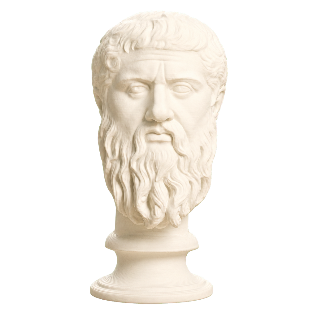 Plato Ivory White collectible bust