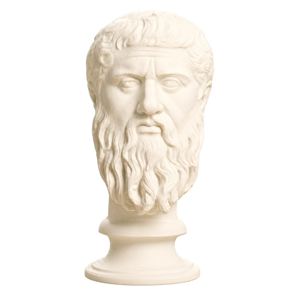 Plato Ivory White collectible bust