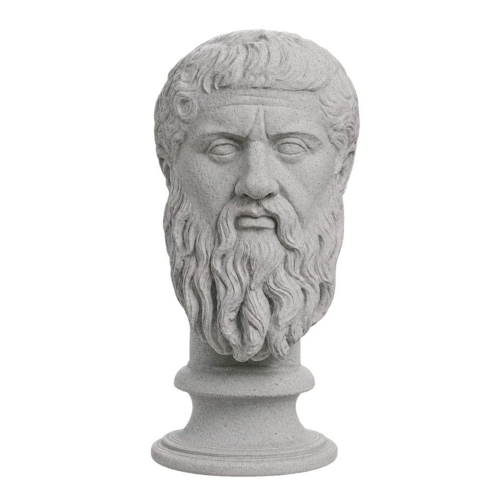 Plato Marble Stone collectible bust
