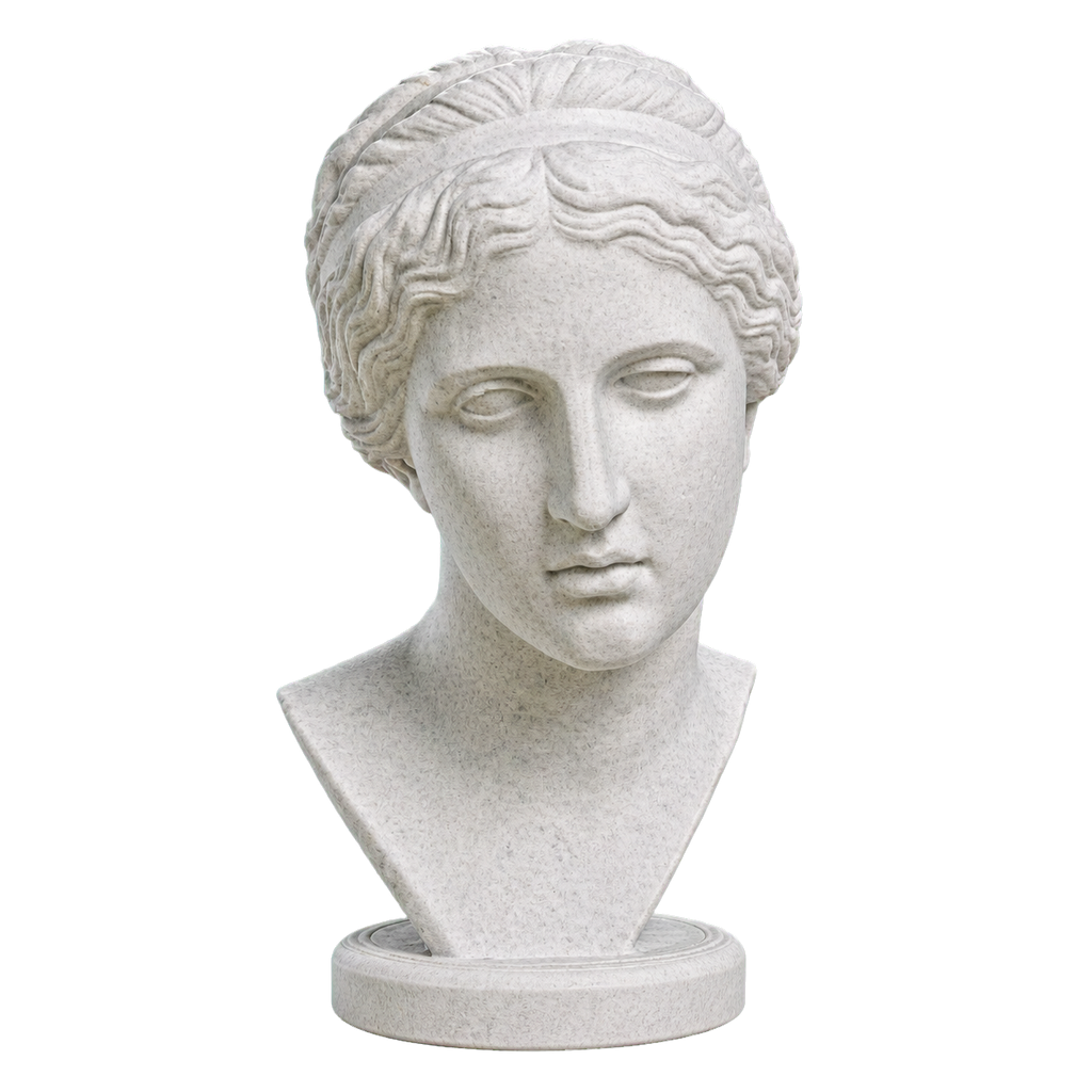 Nymph or muse or Marble Stone collectible bust