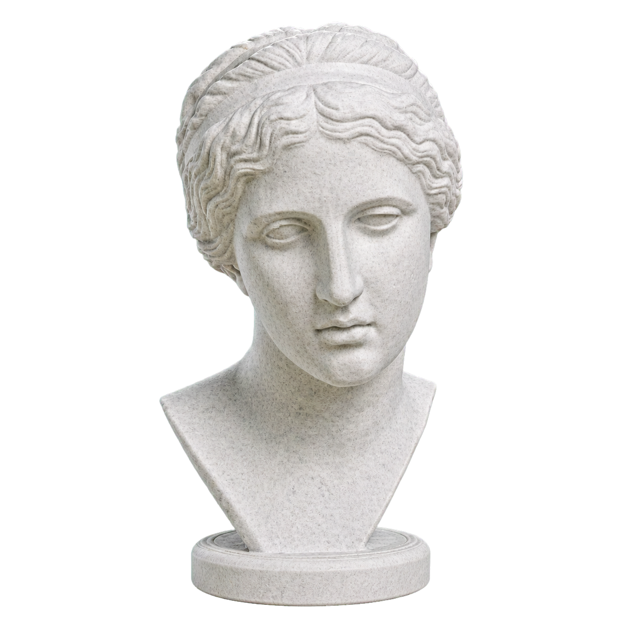 Nymph or muse or Marble Stone collectible bust