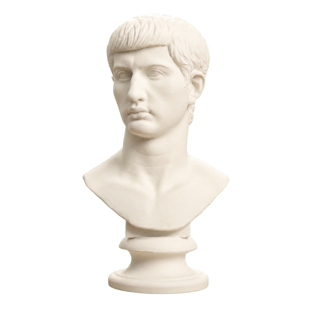 Portrait of an Augustine Prince Marcellus (?) Ivory White collectible bust