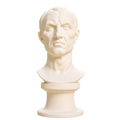 Julius Caesar Ivory White collectible bust