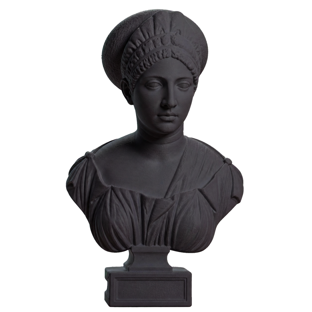 Portrait of Claudia Olympias Charcoal Black collectible bust