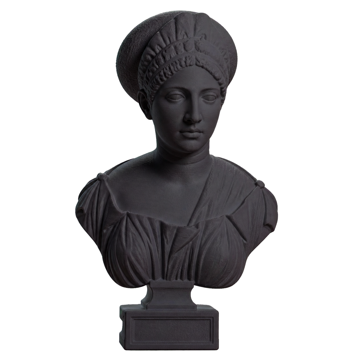 Portrait of Claudia Olympias Charcoal Black collectible bust