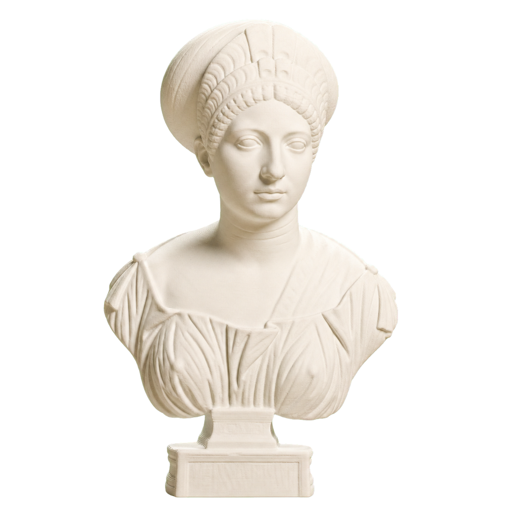 Portrait of Claudia Olympias Ivory White collectible bust