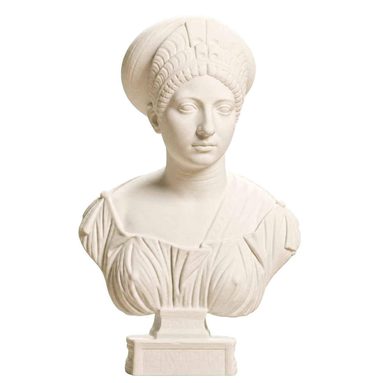Portrait of Claudia Olympias Ivory White collectible bust