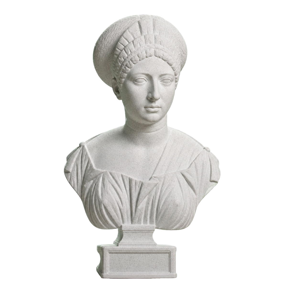 Portrait of Claudia Olympias Marble Stone collectible bust