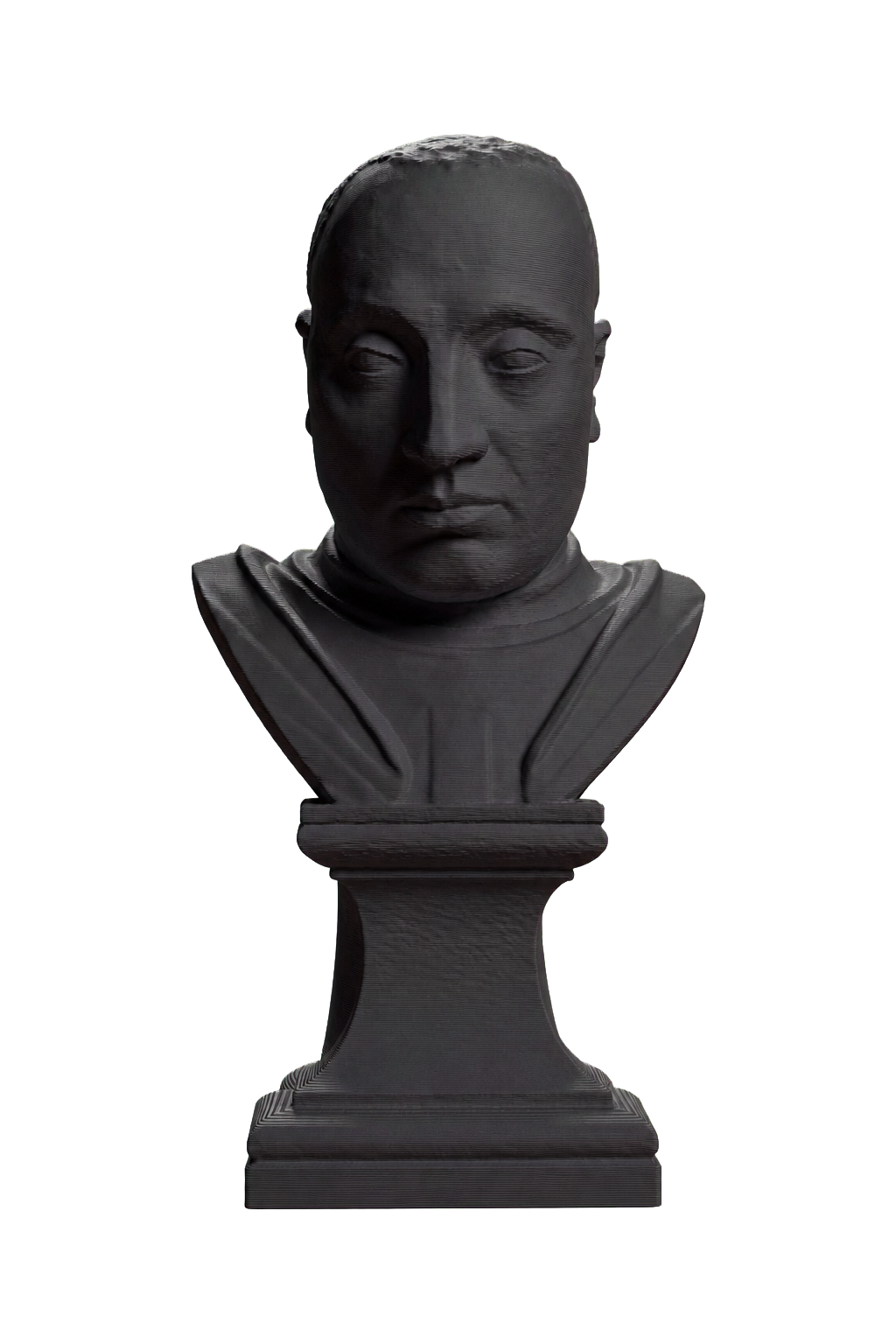 Portrait of Lodovico III Gonzaga Charcoal Black collectible bust