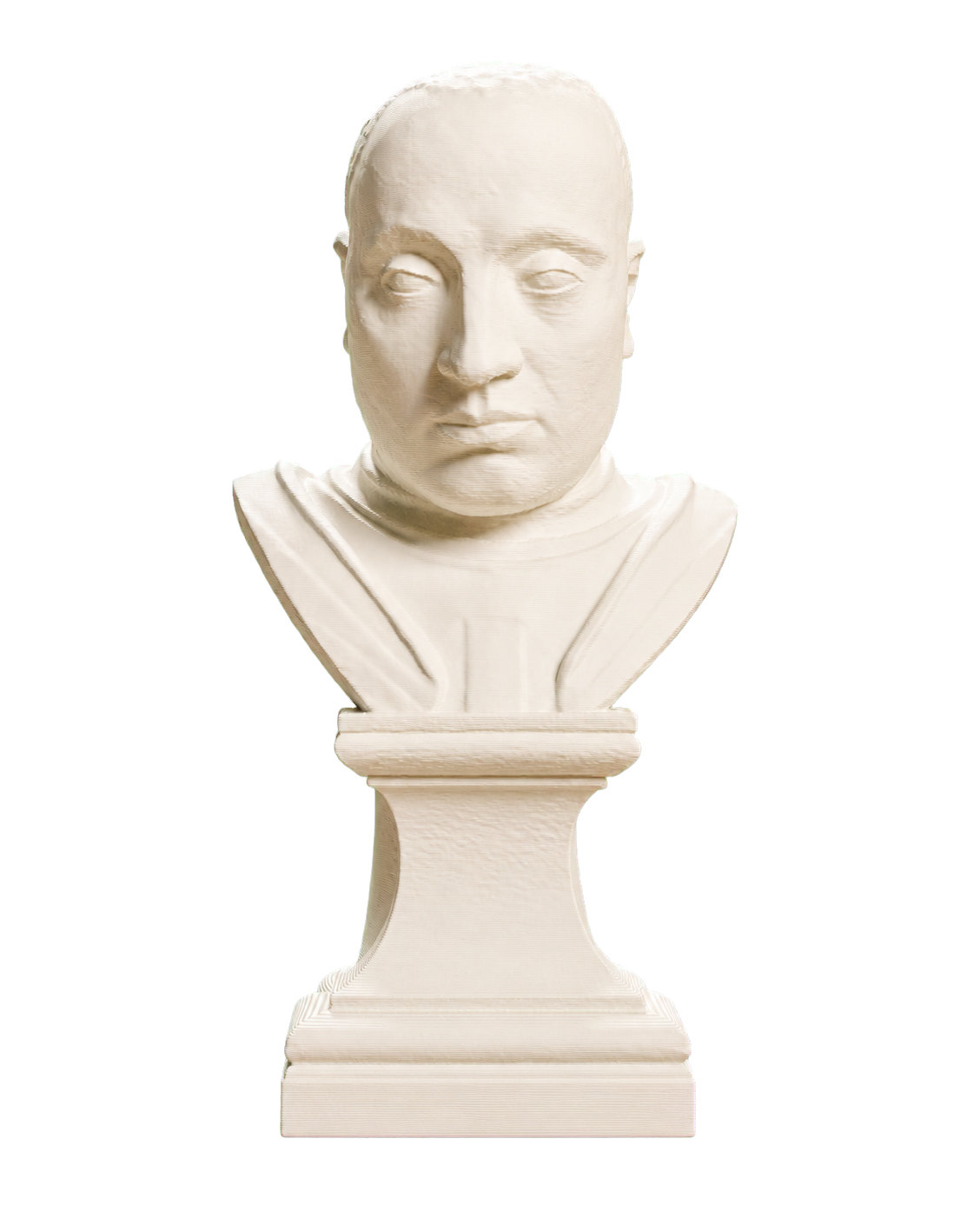 Portrait of Lodovico III Gonzaga Ivory White collectible bust