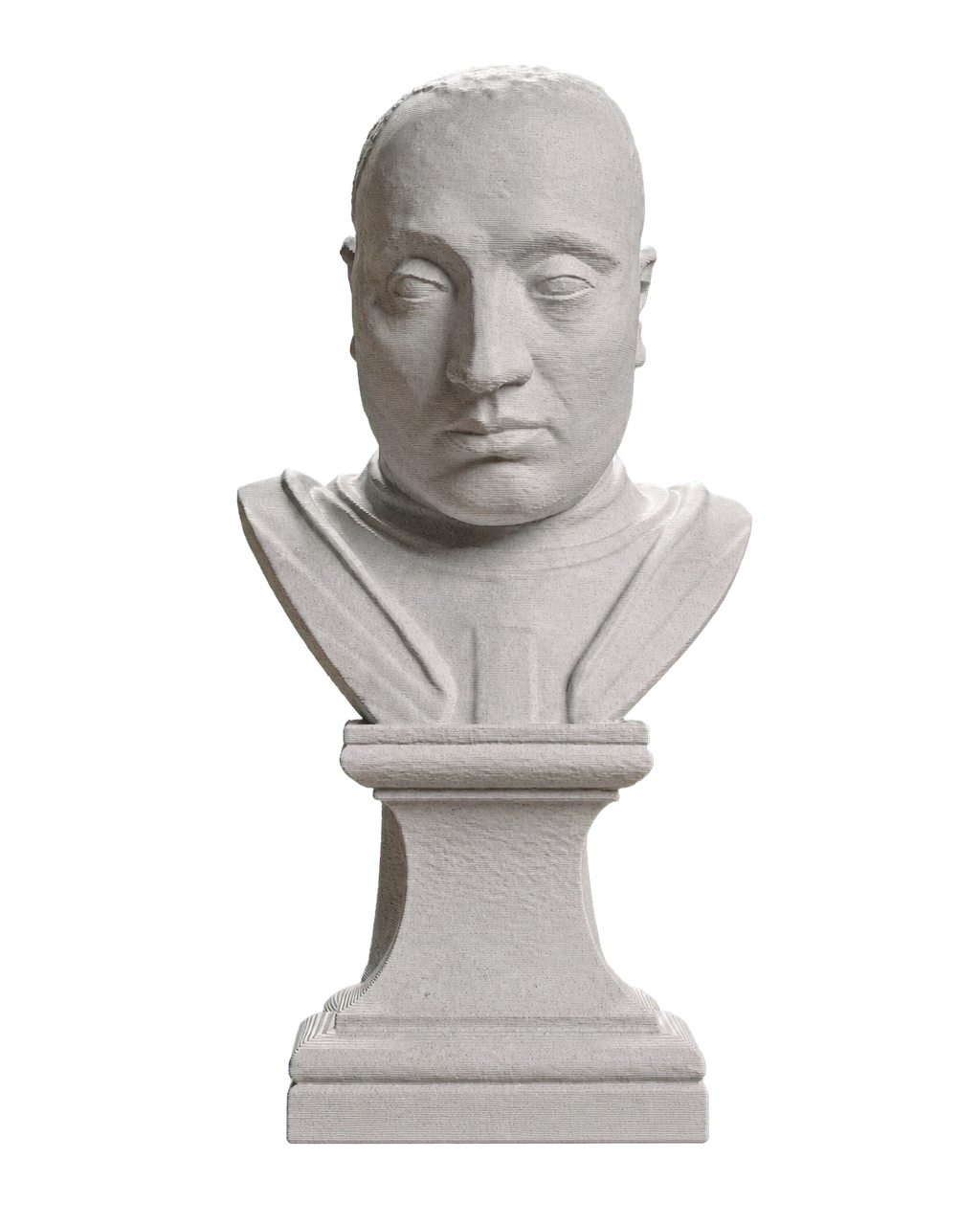 Portrait of Lodovico III Gonzaga Marble Stone collectible bust