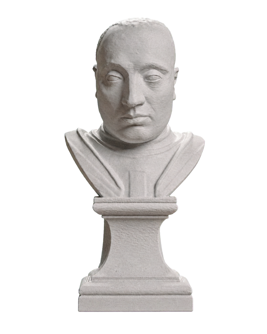 Portrait of Lodovico III Gonzaga Marble Stone collectible bust