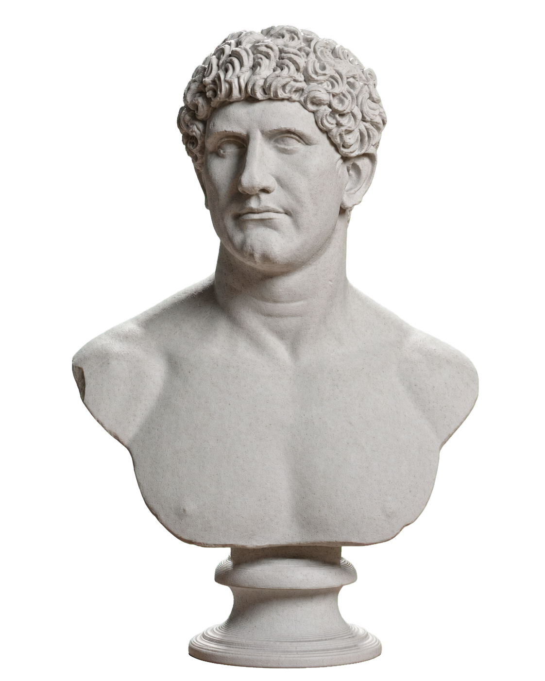 Portrait of Marcus Antonius Marble Stone collectible bust