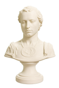 Bust of a Young Man with a Medallion Ivory White collectible bust