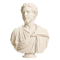 Portrait of a Man (Septimius Severus?) Ivory White collectible bust
