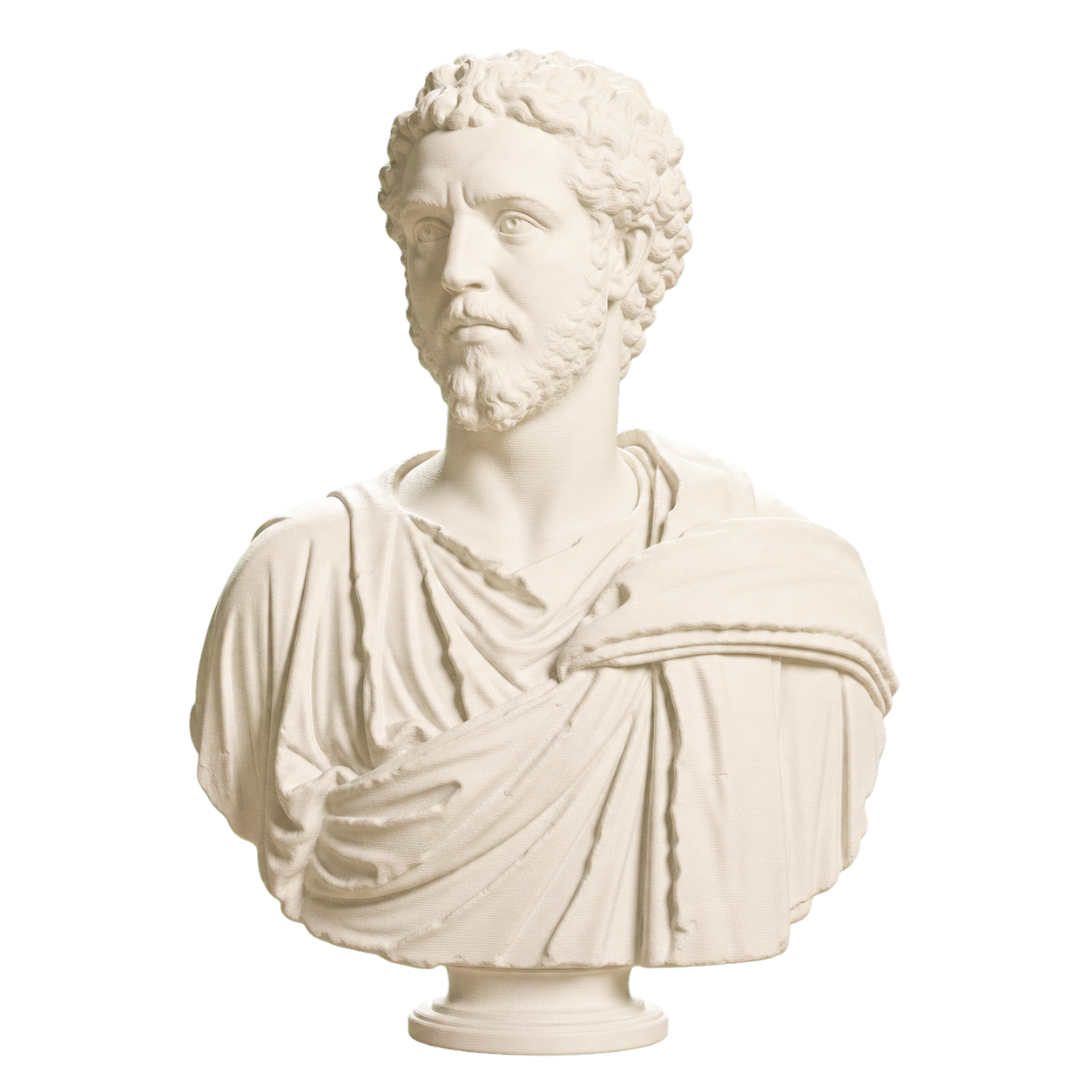 Portrait of a Man (Septimius Severus?) Ivory White collectible bust