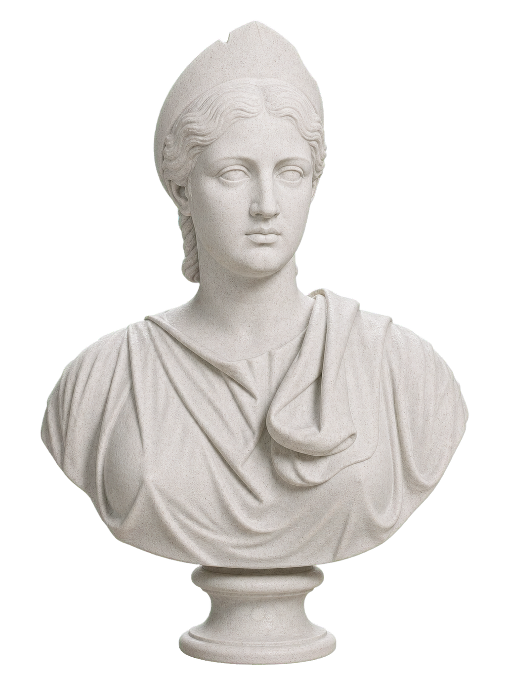 Portrait of Julia Cornelia Paula Marble Stone collectible bust