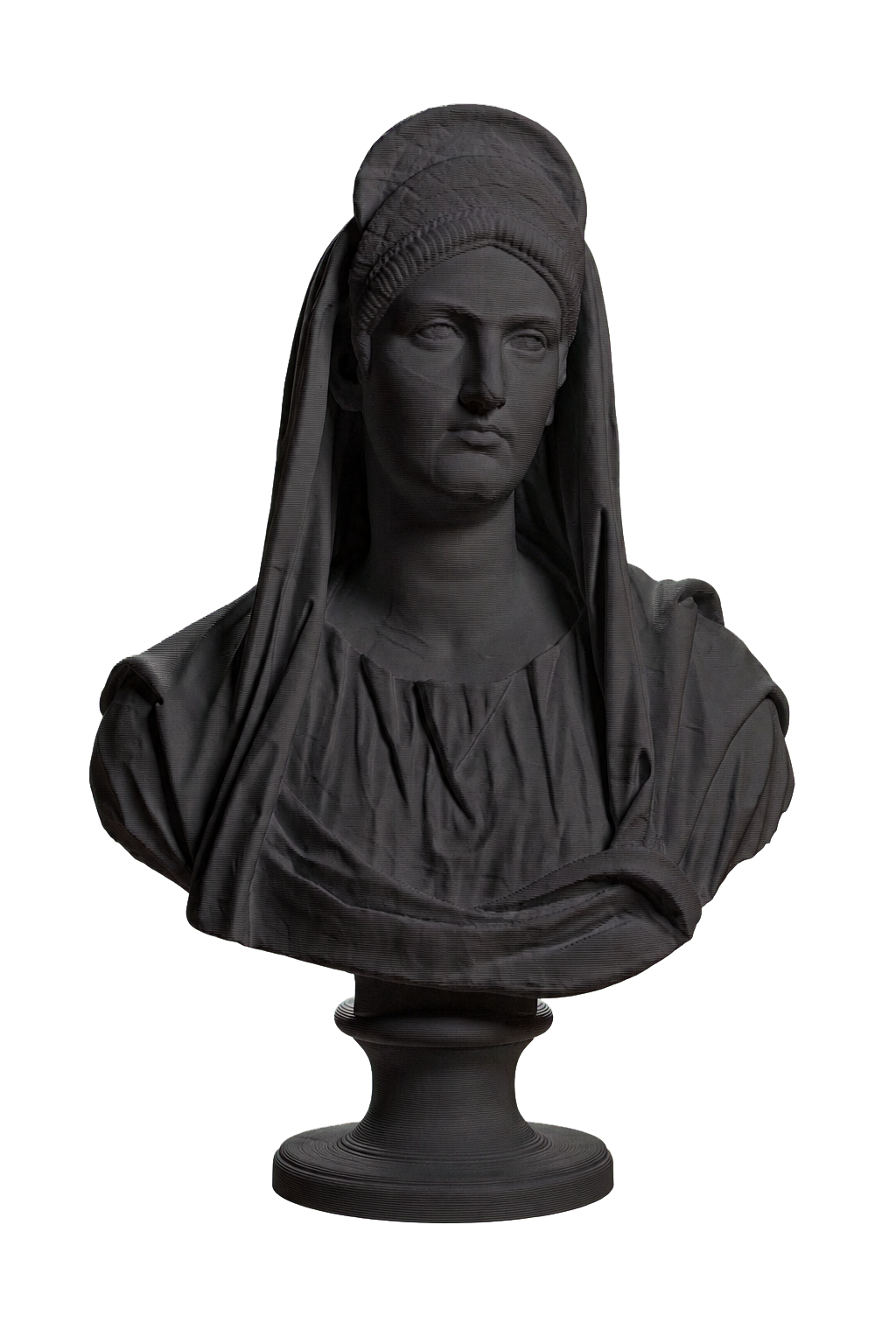 Portrait of Matidia Charcoal Black collectible bust