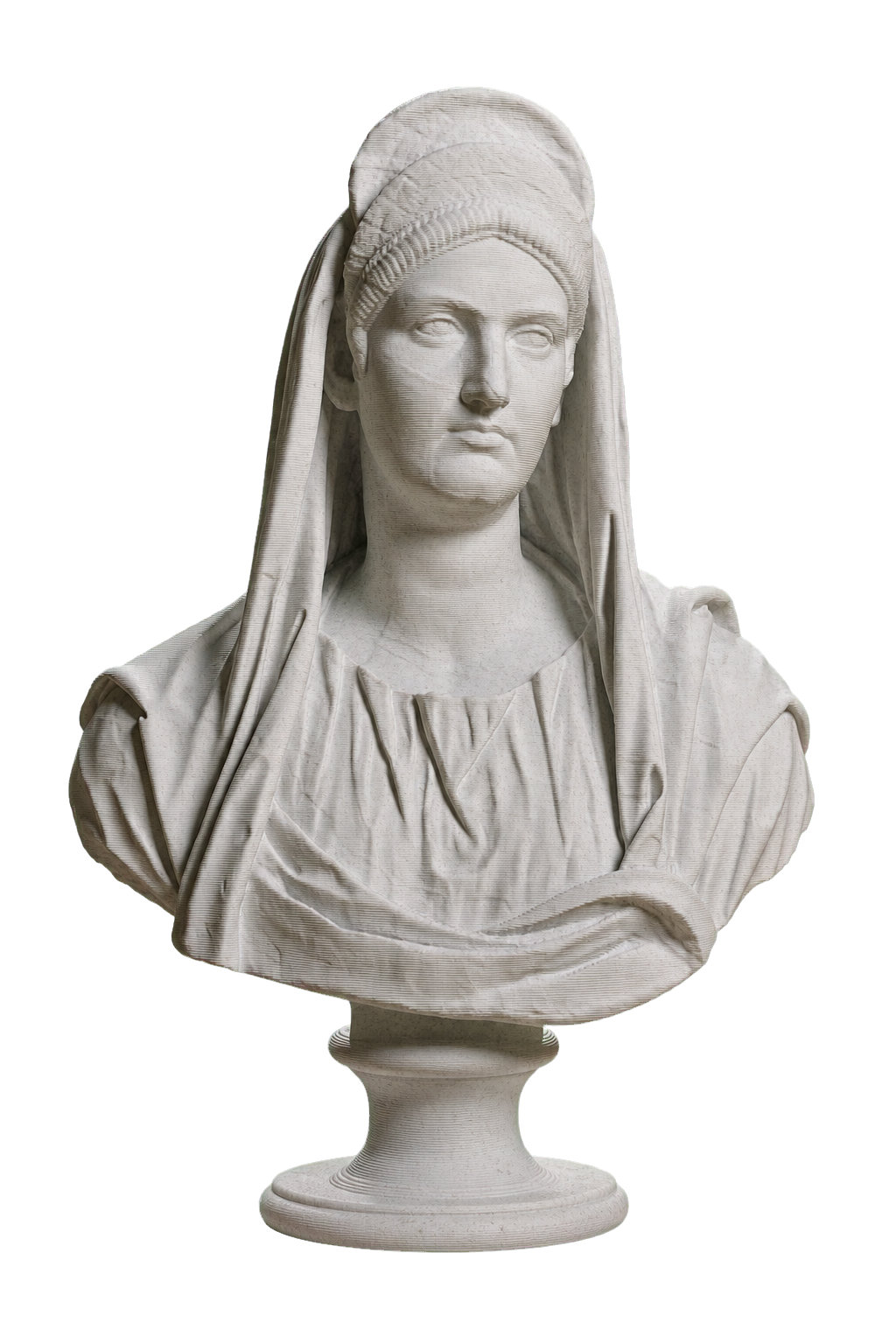 Portrait of Matidia Marble Stone collectible bust