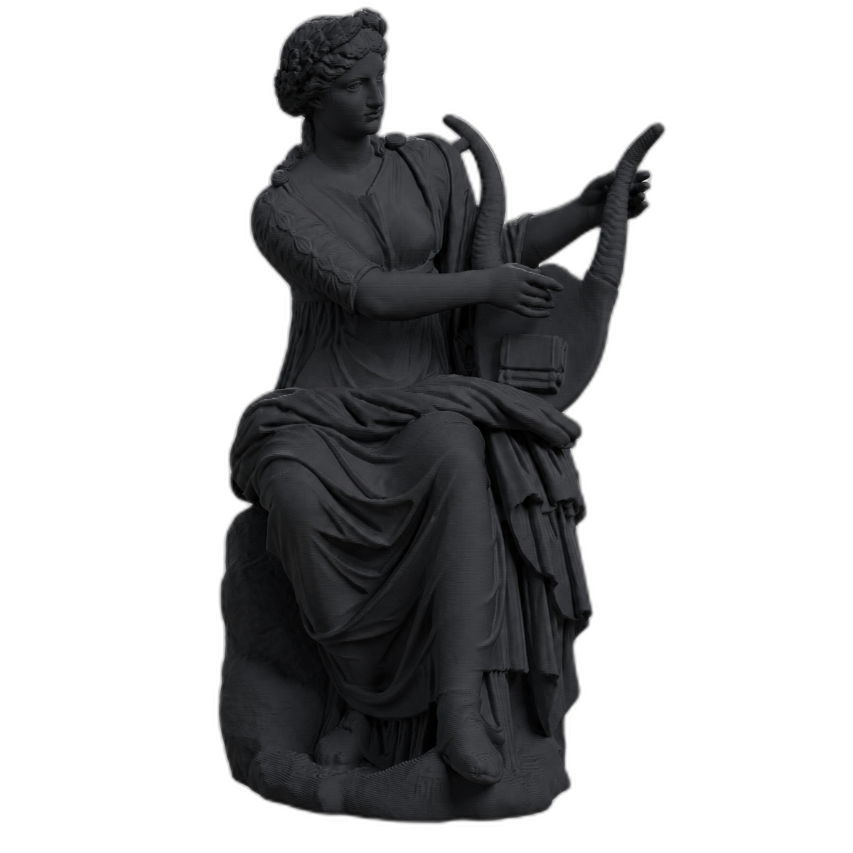 Terpsichore Charcoal Black collectible bust
