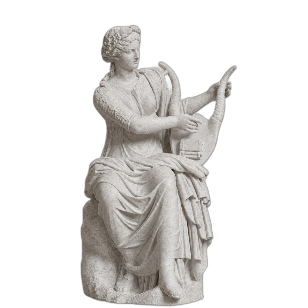 Terpsichore Marble Stone collectible bust