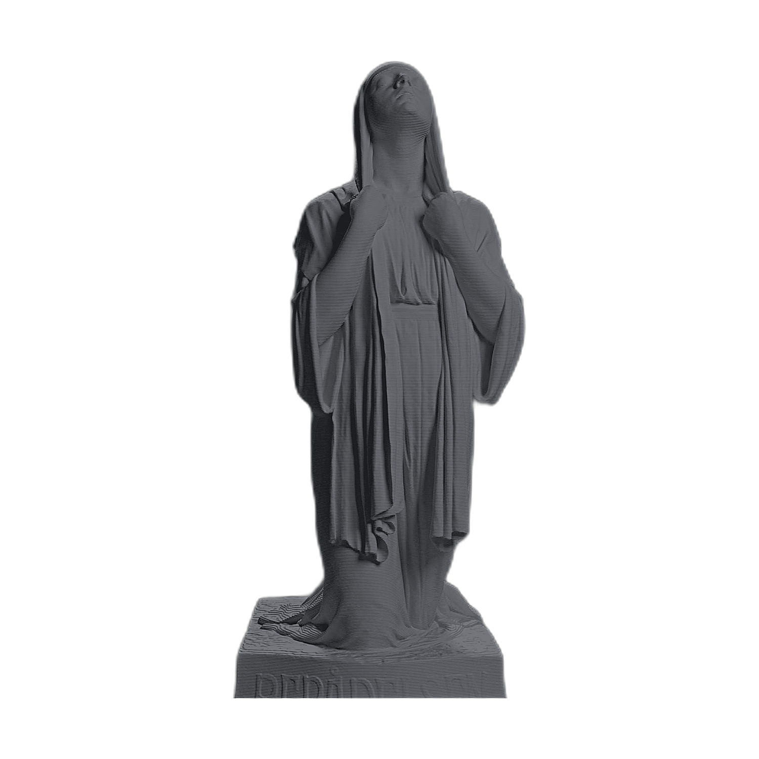 The Annunciation Charcoal Black collectible bust
