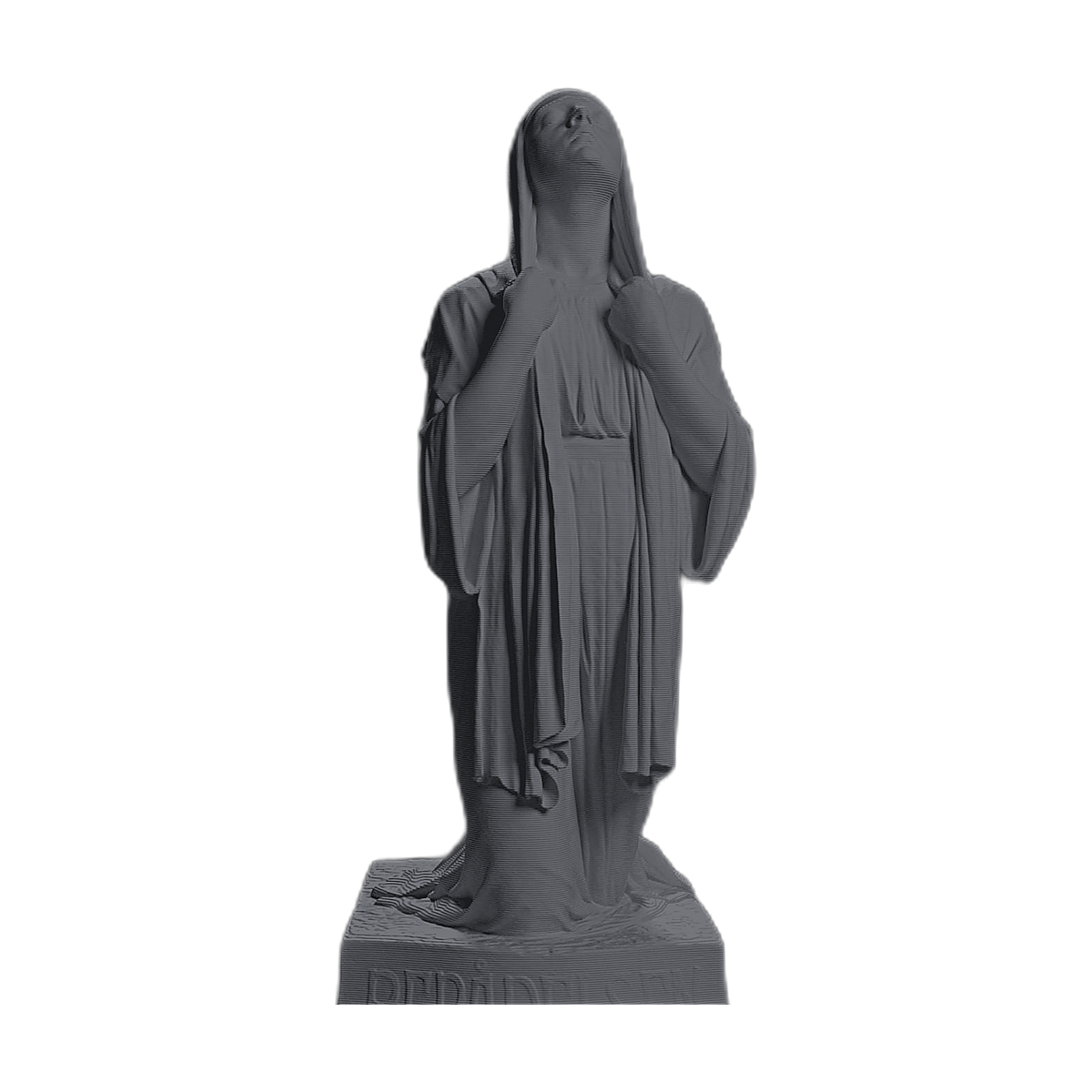 The Annunciation Charcoal Black collectible bust