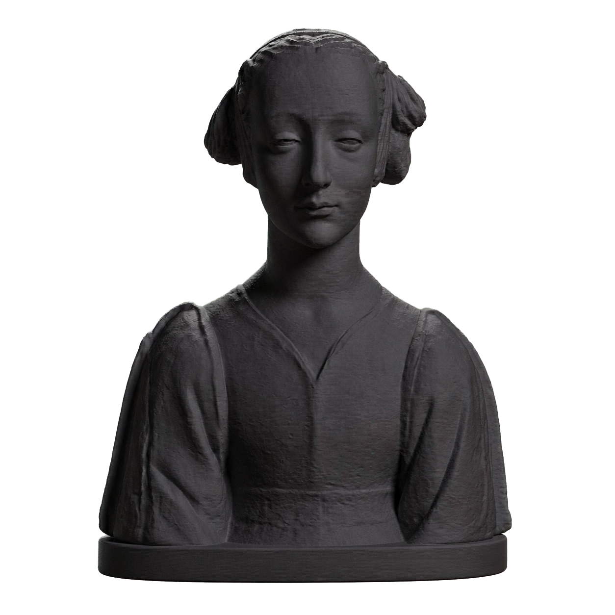 Portrait of a woman Charcoal Black collectible bust