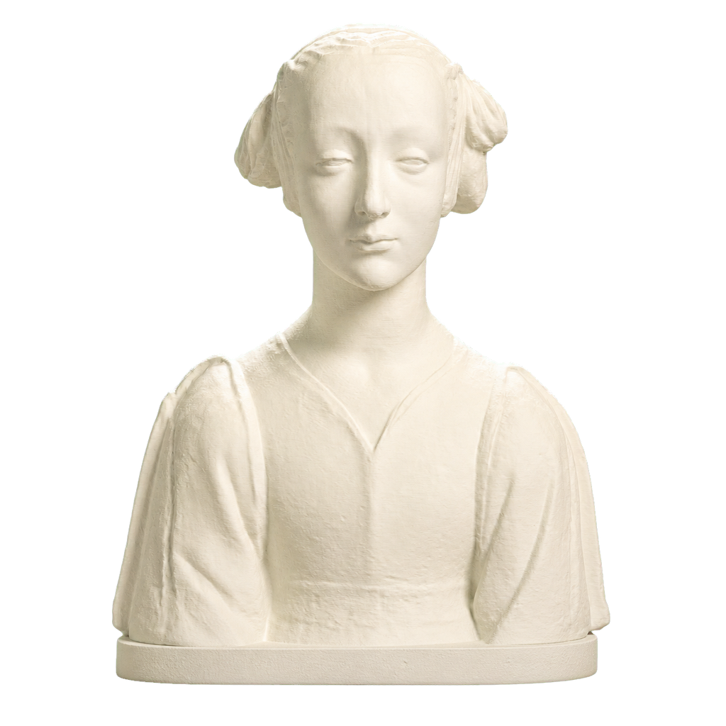 Portrait of a woman Ivory White collectible bust