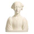 Portrait of a woman Ivory White collectible bust
