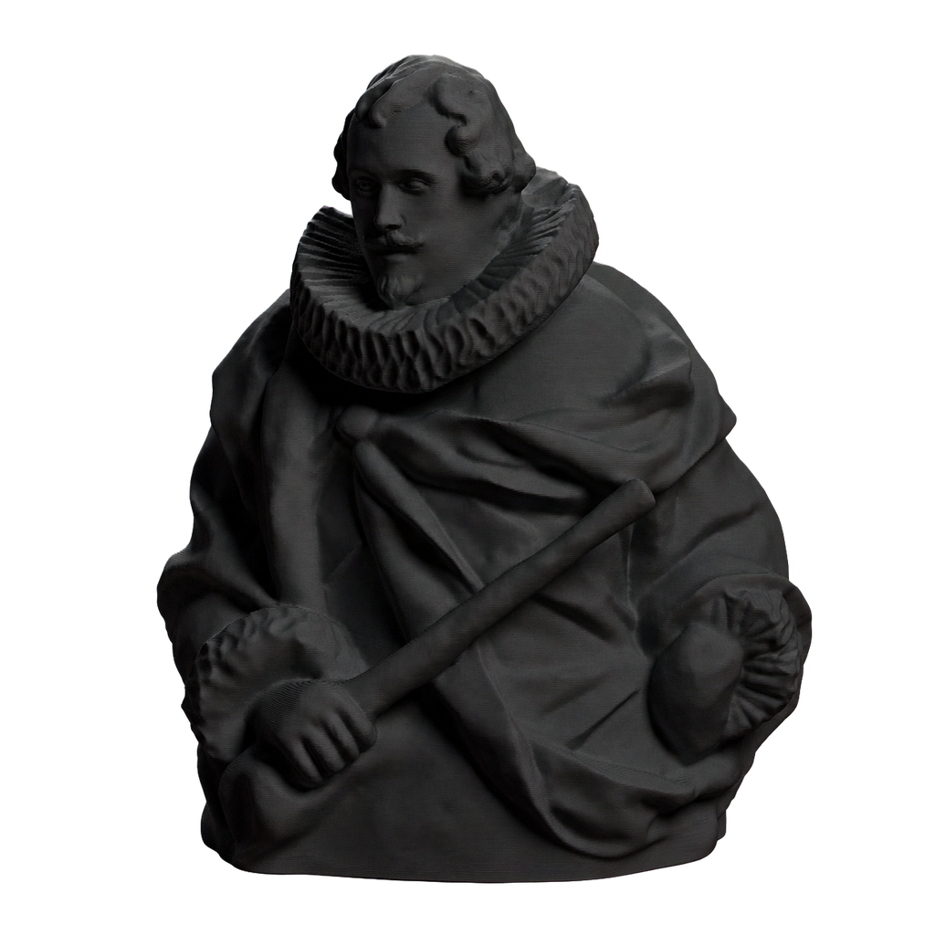 Portrait of the Principe Michele Damasceni-Peretti Charcoal Black collectible bust