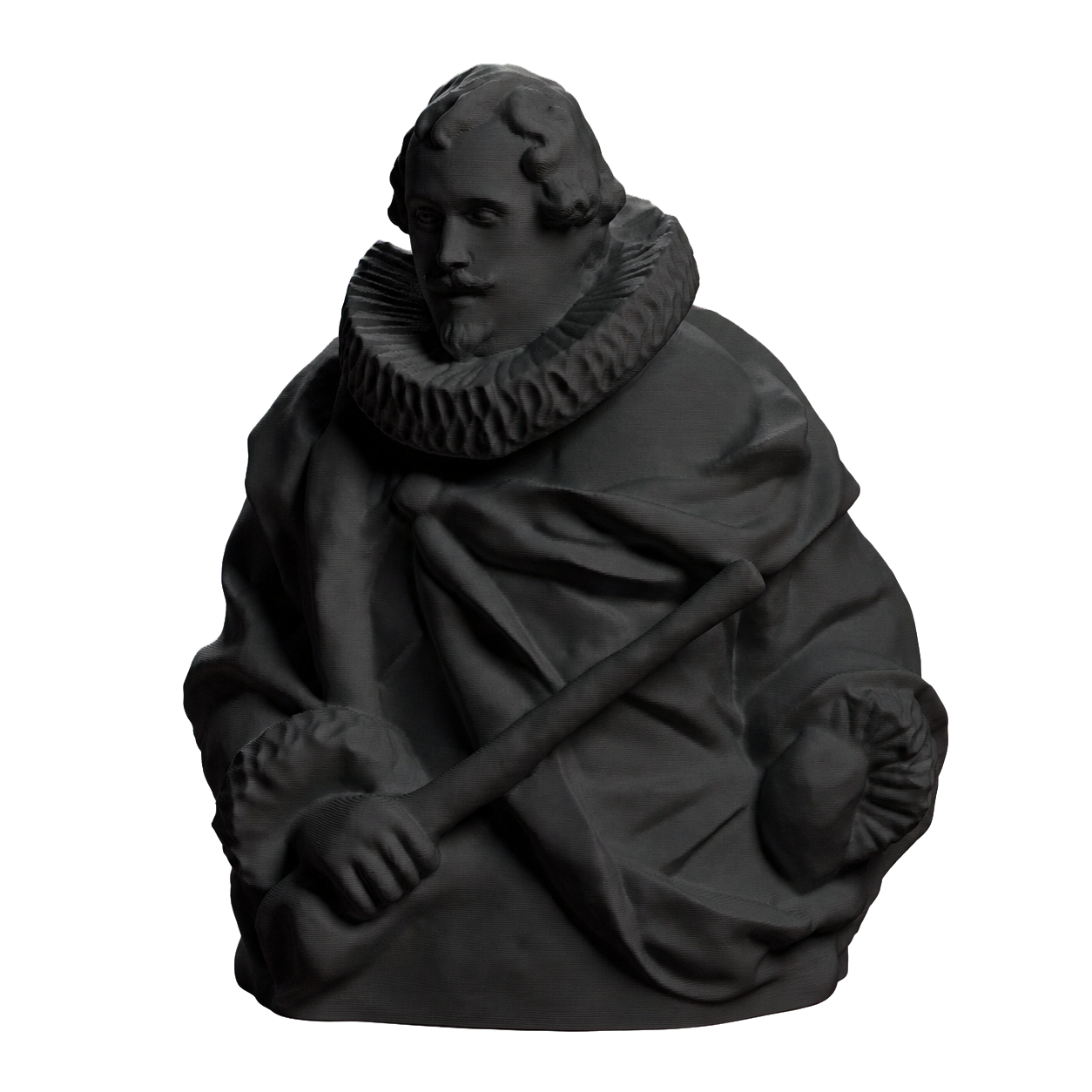 Portrait of the Principe Michele Damasceni-Peretti Charcoal Black collectible bust