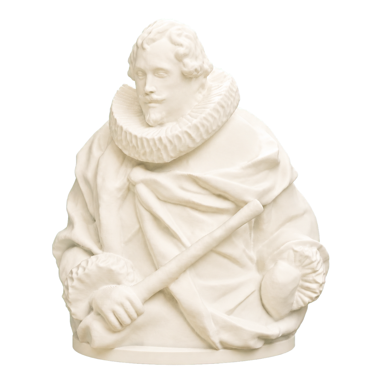 Portrait of the Principe Michele Damasceni-Peretti Ivory White collectible bust