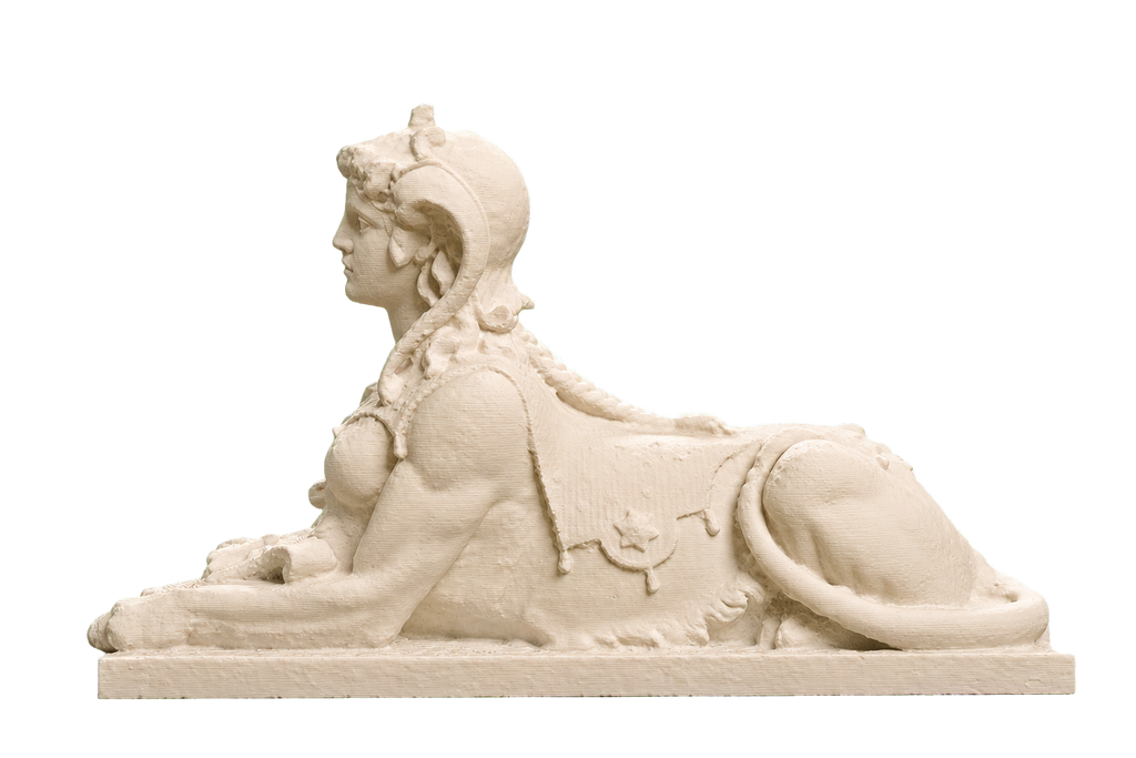 Sphinx - photogrammetry scan Ivory White collectible bust