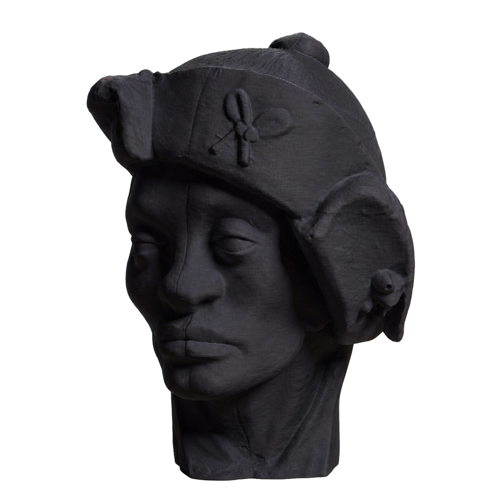 One of the three holy kings Charcoal Black collectible bust