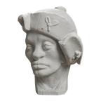 One of the three holy kings Marble Stone collectible bust