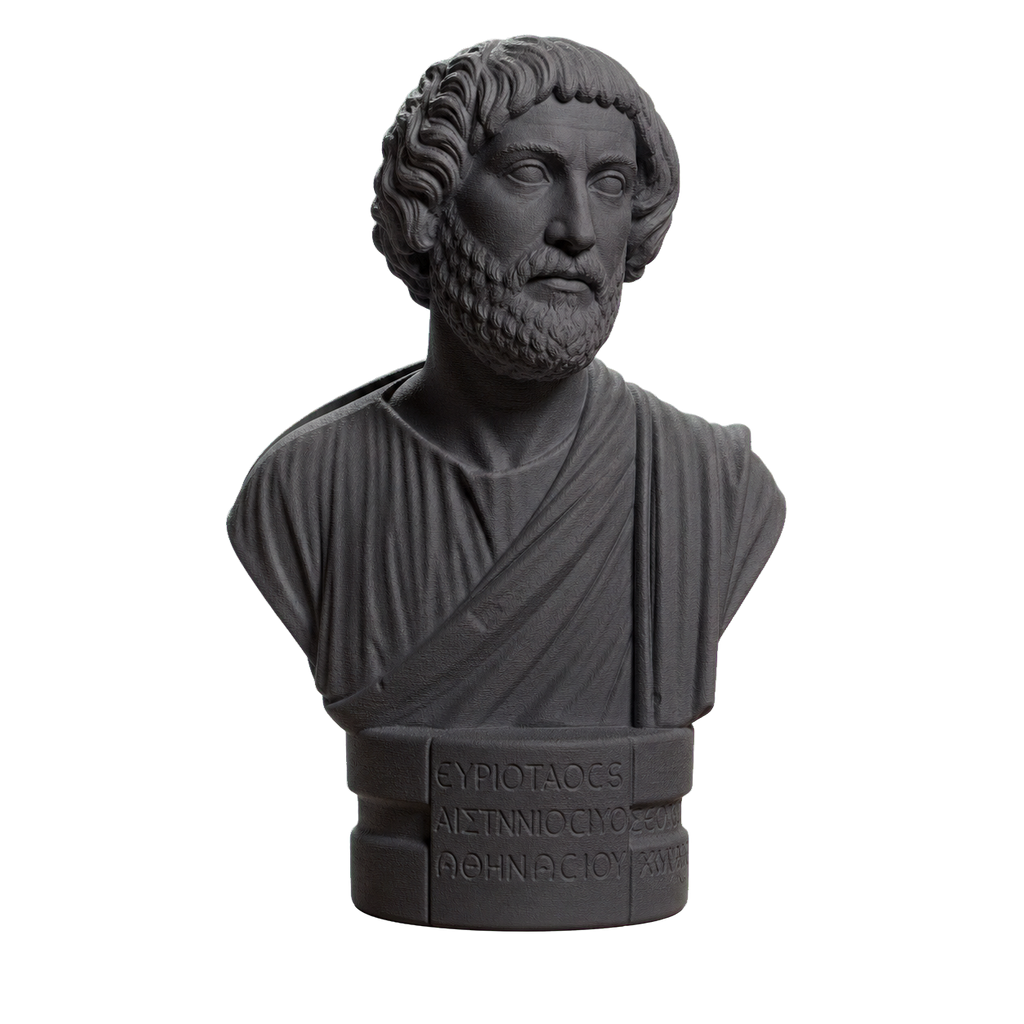 Portrait bust of a Barbarian Charcoal Black collectible bust