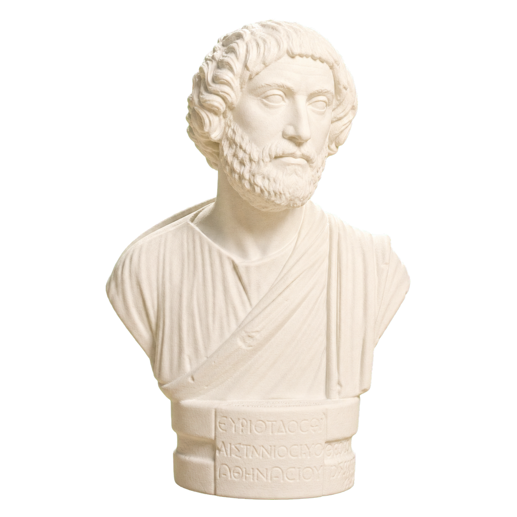 Portrait bust of a Barbarian Ivory White collectible bust