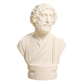 Portrait bust of a Barbarian Ivory White collectible bust