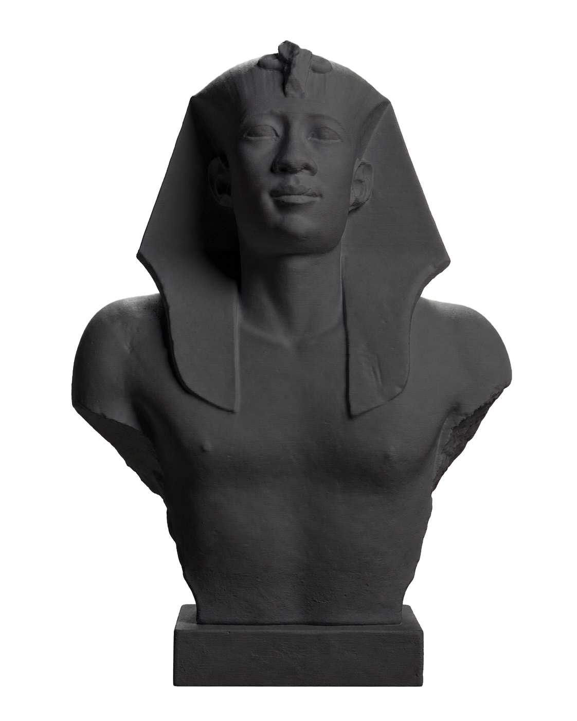Portrait of Pharaoh Amasis (563-525 BC) Charcoal Black collectible bust