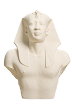 Portrait of Pharaoh Amasis (563-525 BC) Ivory White collectible bust