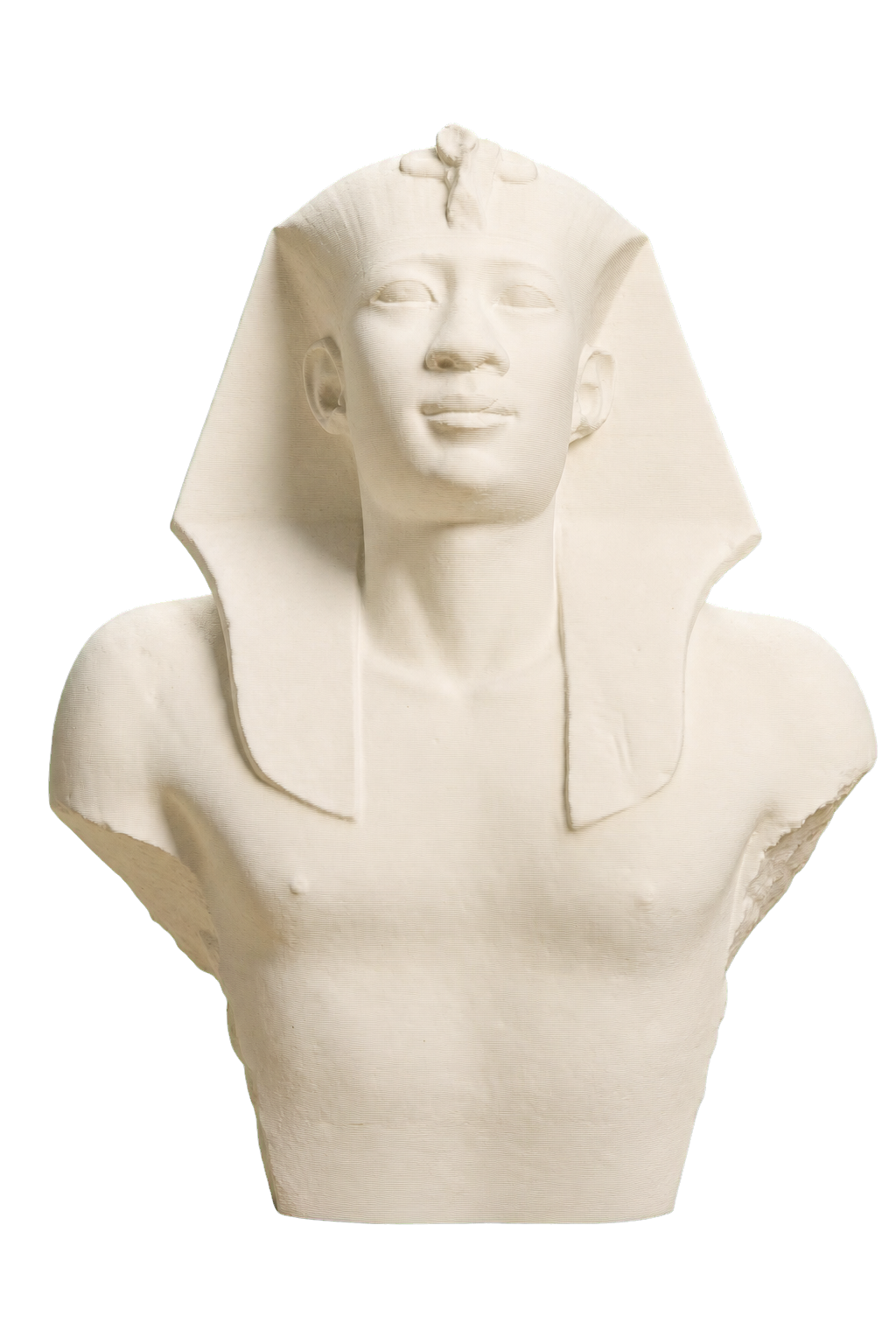 Portrait of Pharaoh Amasis (563-525 BC) Ivory White collectible bust