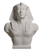 Portrait of Pharaoh Amasis (563-525 BC) Marble Stone collectible bust
