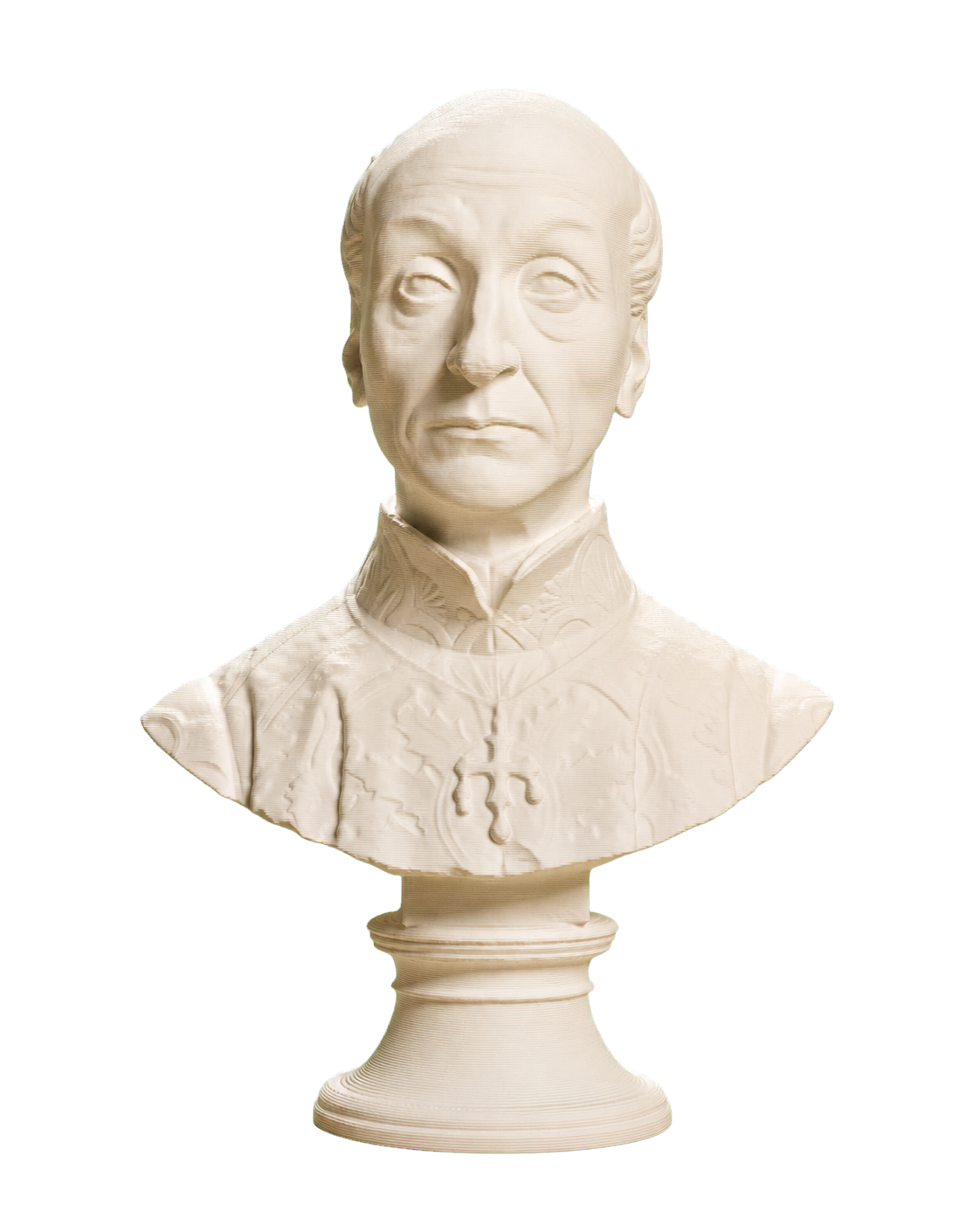 Portrait of Domenico Bertini Ivory White collectible bust