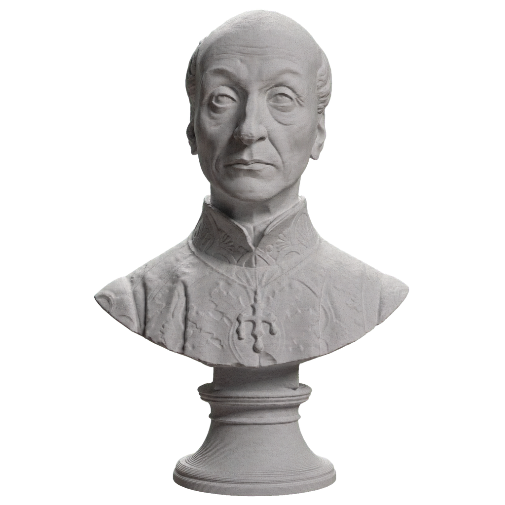 Portrait of Domenico Bertini Marble Stone collectible bust