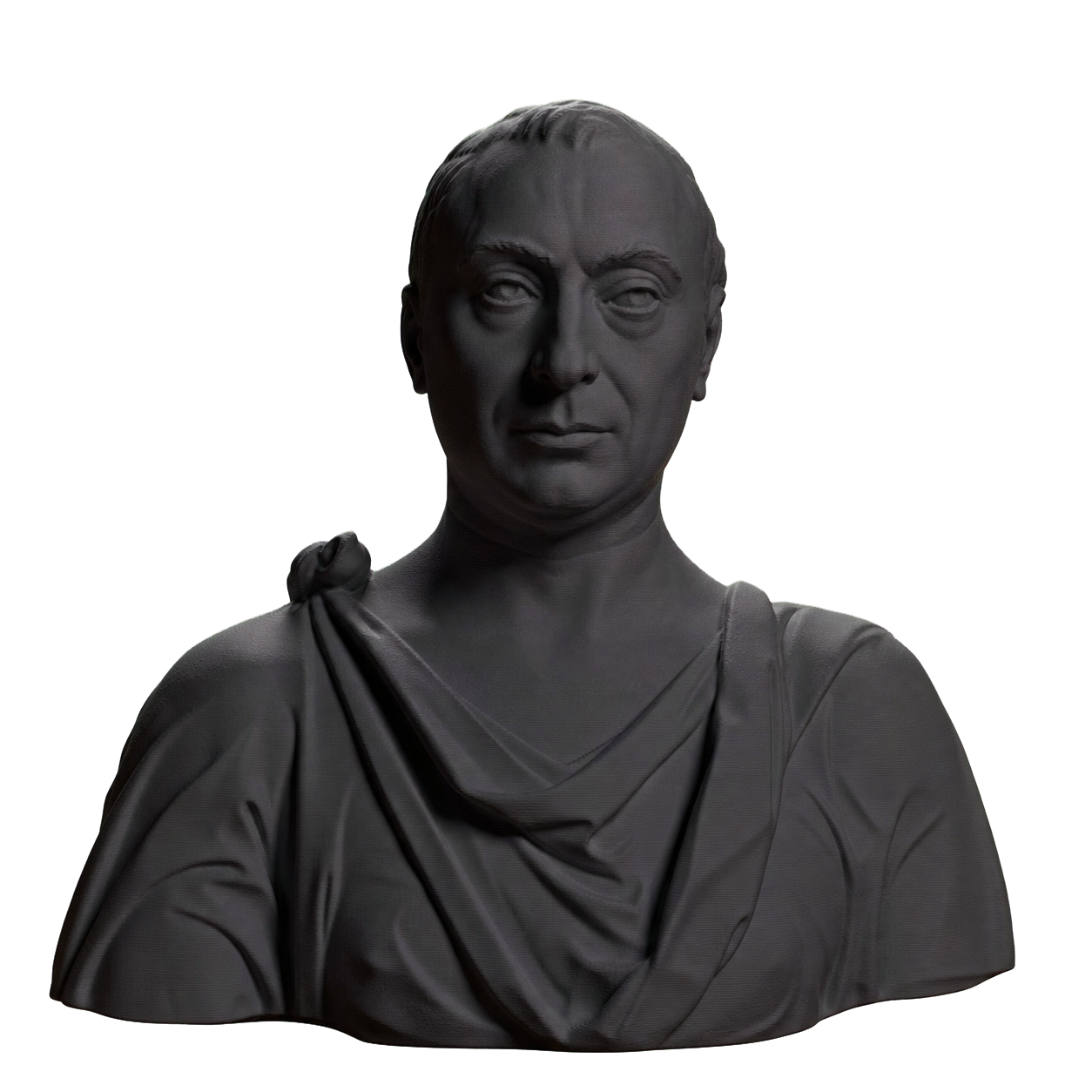 Bust of Francesco di Tommaso Sassetti Charcoal Black collectible bust
